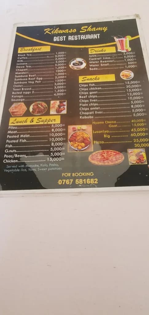 Kikwaso shamy foods in Kasese