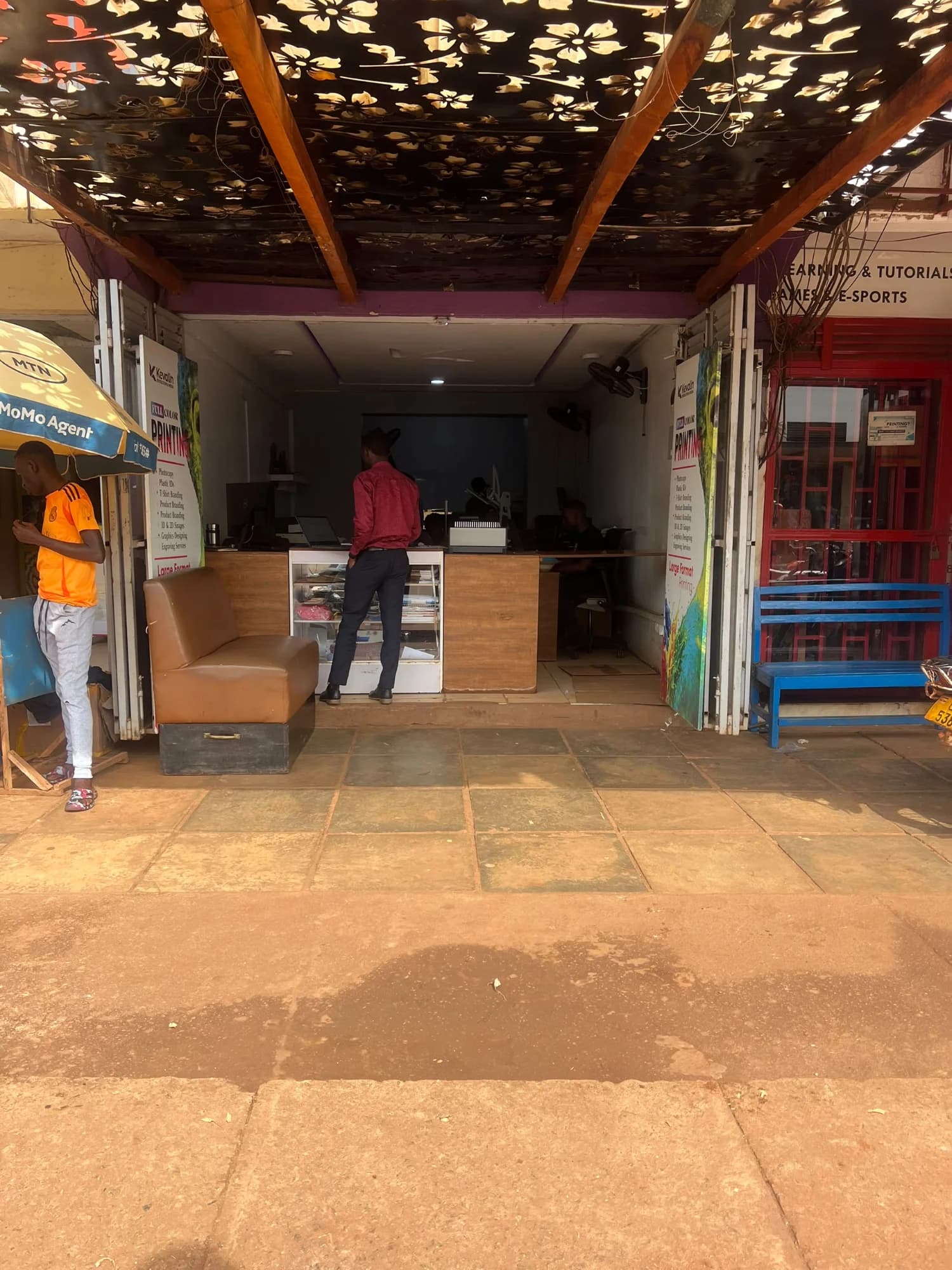 Kevalin printing in Jinja