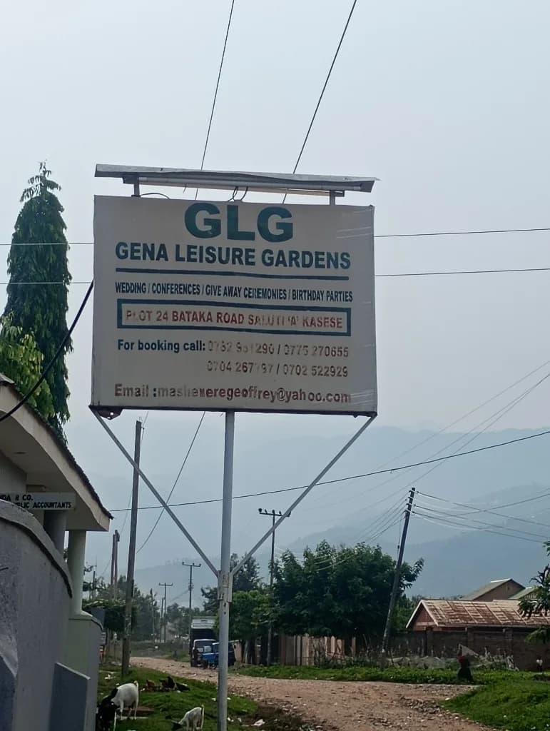 Gena Leisure Gardens, Manager in Kasese