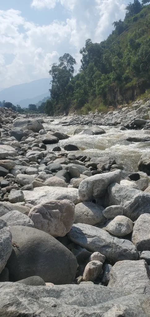 Nyamwamba river in Kasese