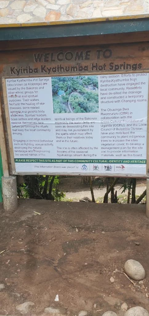 Kiriba kyathumba hotsprings in Kasese