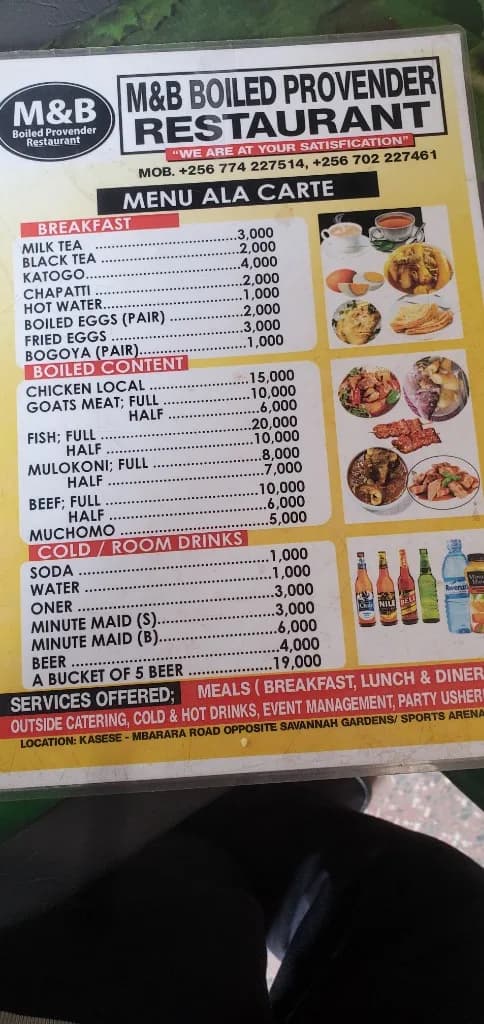 M$B restaurant in Kasese