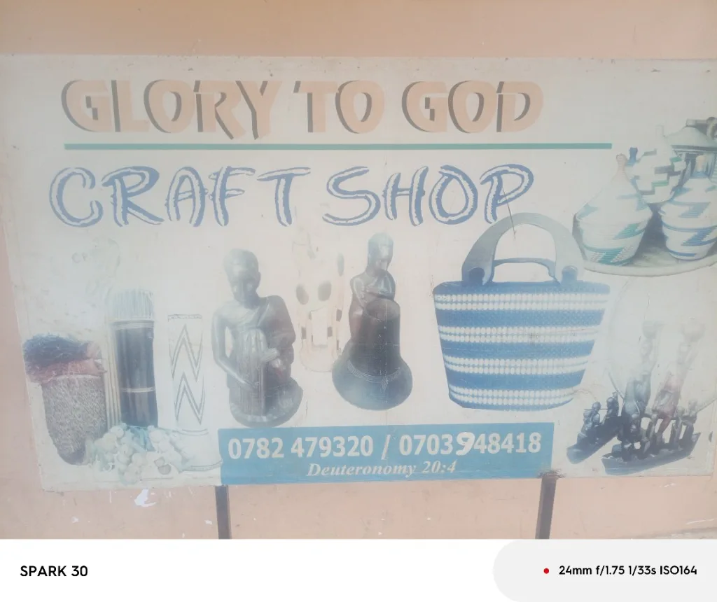 Glory to God craft shop in Kasese