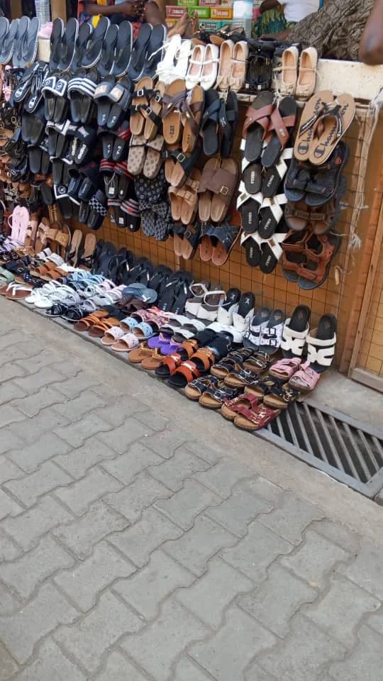 Angela shoe shop in Kasese