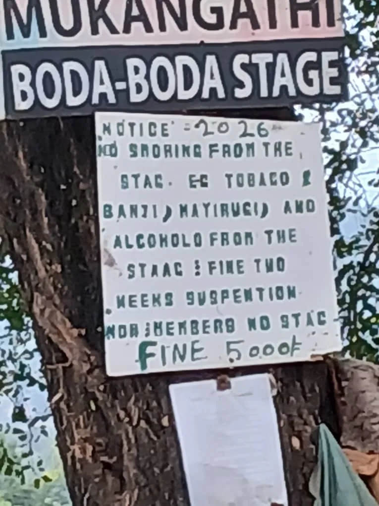 Mukangathi boda boda stage in Kasese